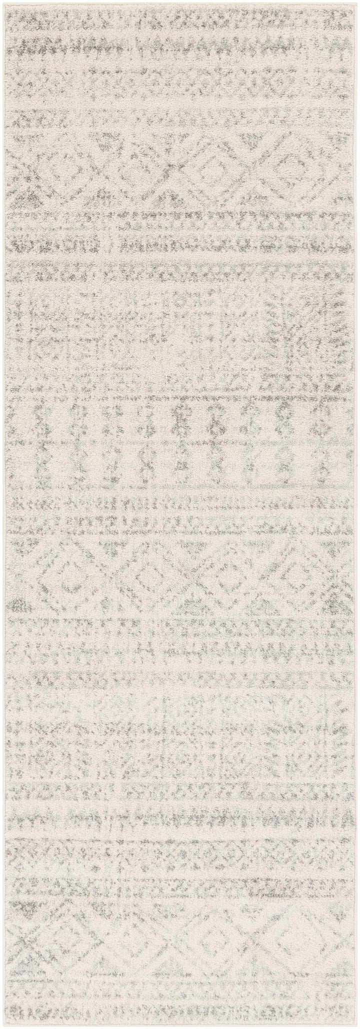 Zarephath Ivory And Gray Modern Style Area Rug