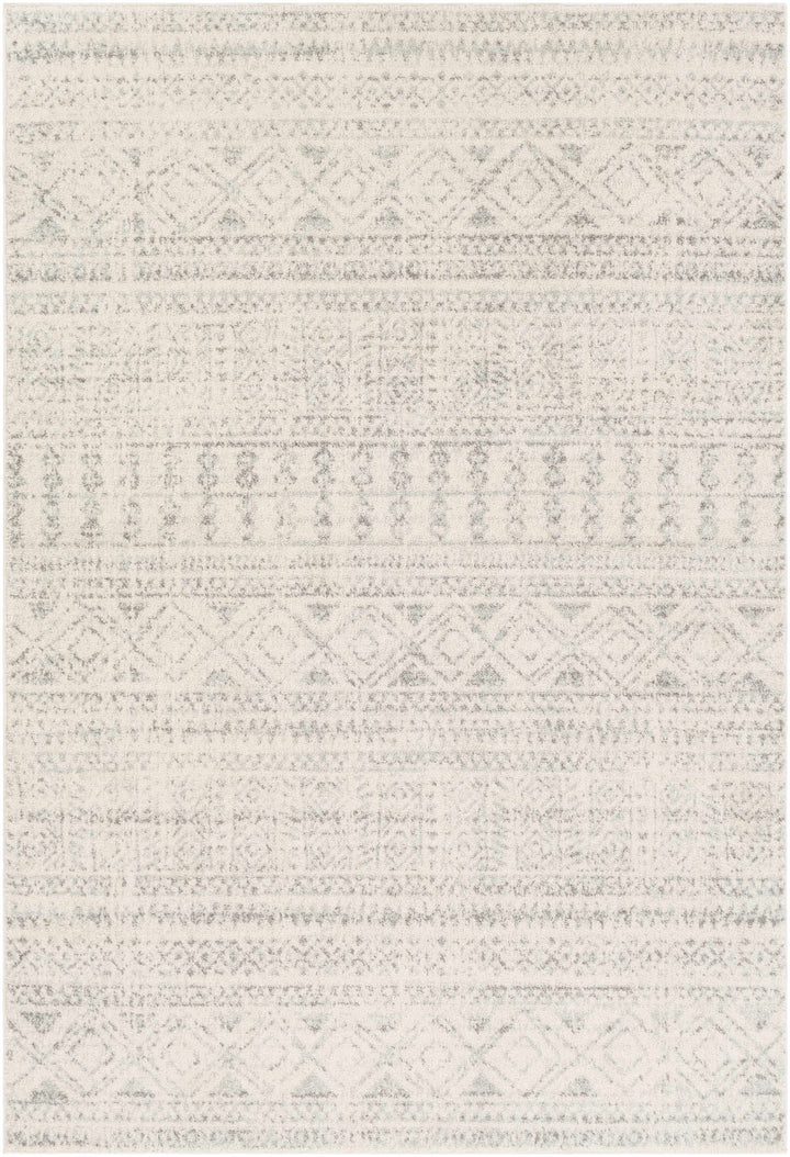 Zarephath Ivory And Gray Modern Style Area Rug