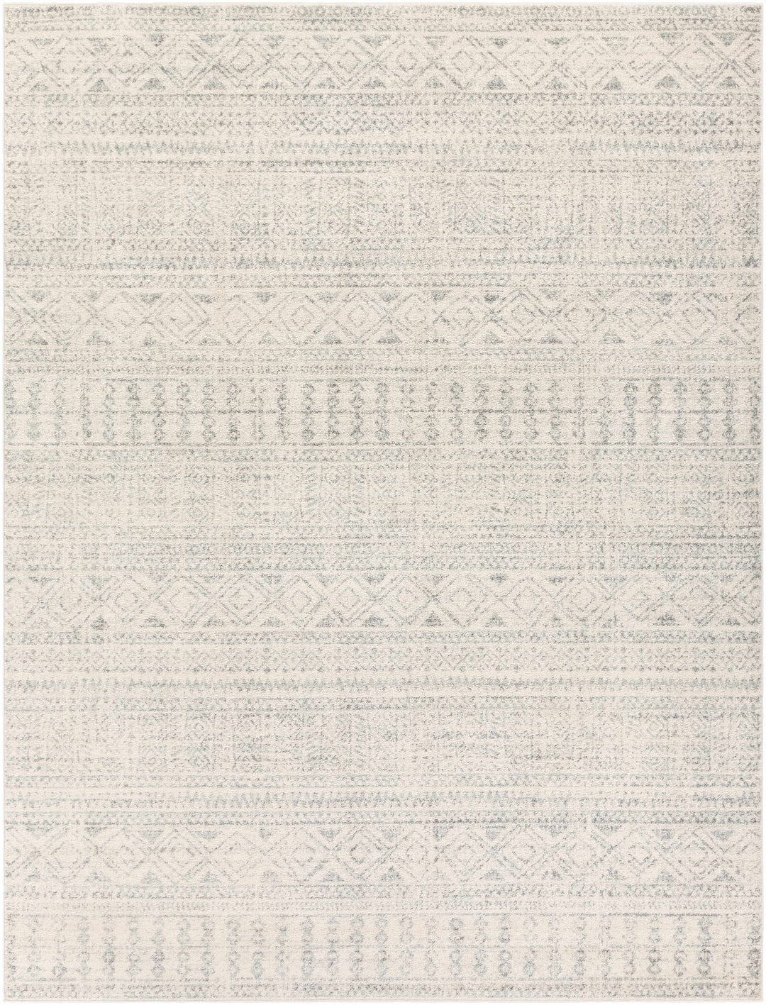 Zarephath Ivory And Gray Modern Style Area Rug