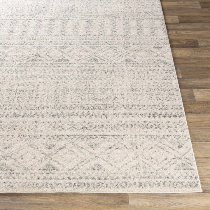Zarephath Ivory And Gray Modern Style Area Rug