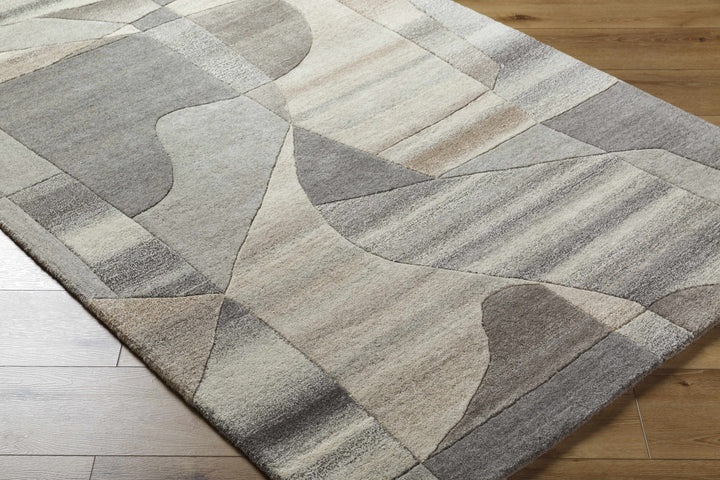 Zareb Contemporary Style Gray Hand Tufted Wool Rug - The Rug Decor