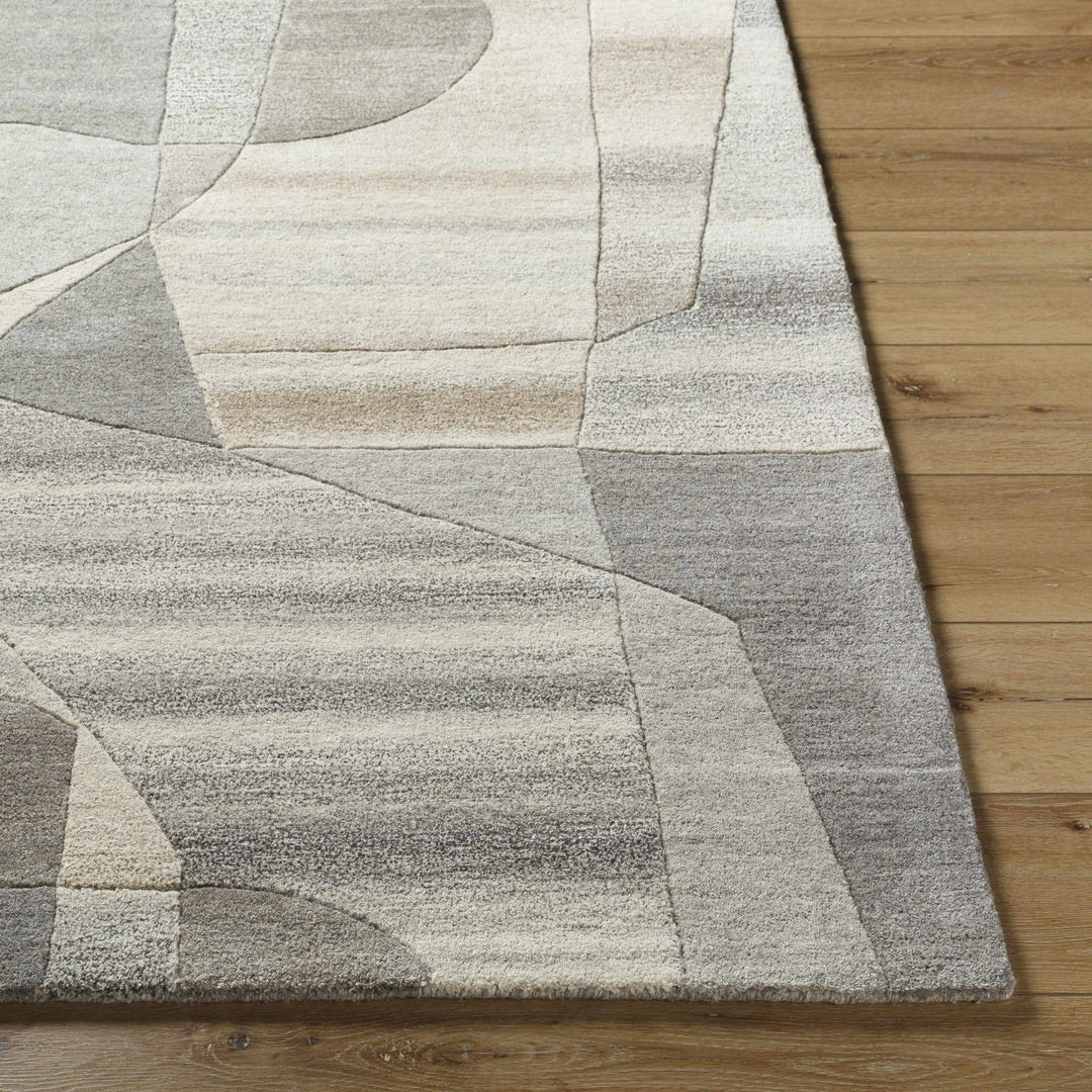 Zareb Contemporary Style Gray Hand Tufted Wool Rug - The Rug Decor