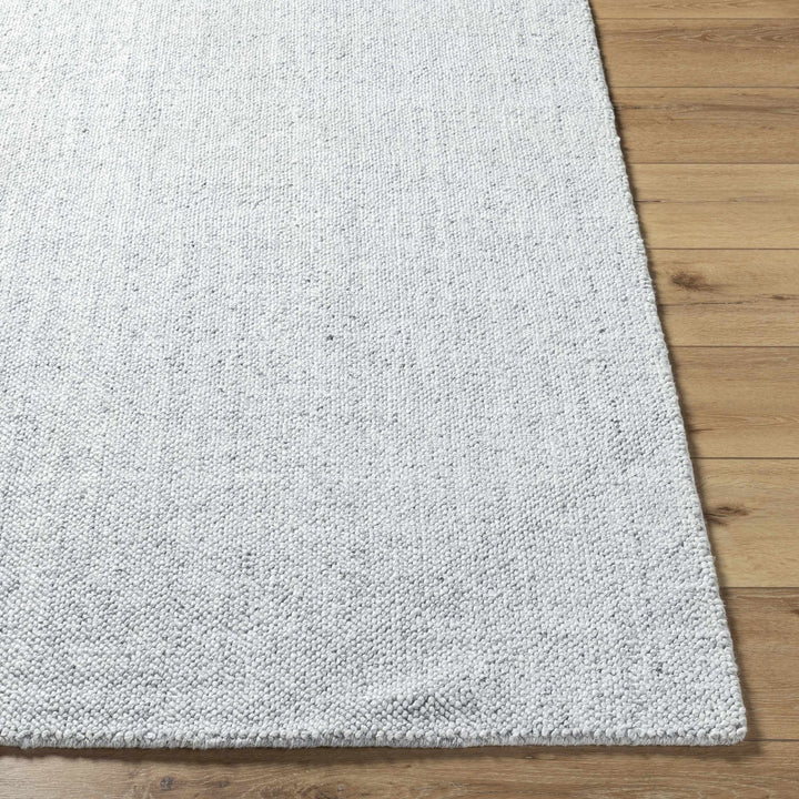 Zareh Silver Modern Solid Design Hand Loom Rug - The Rug Decor