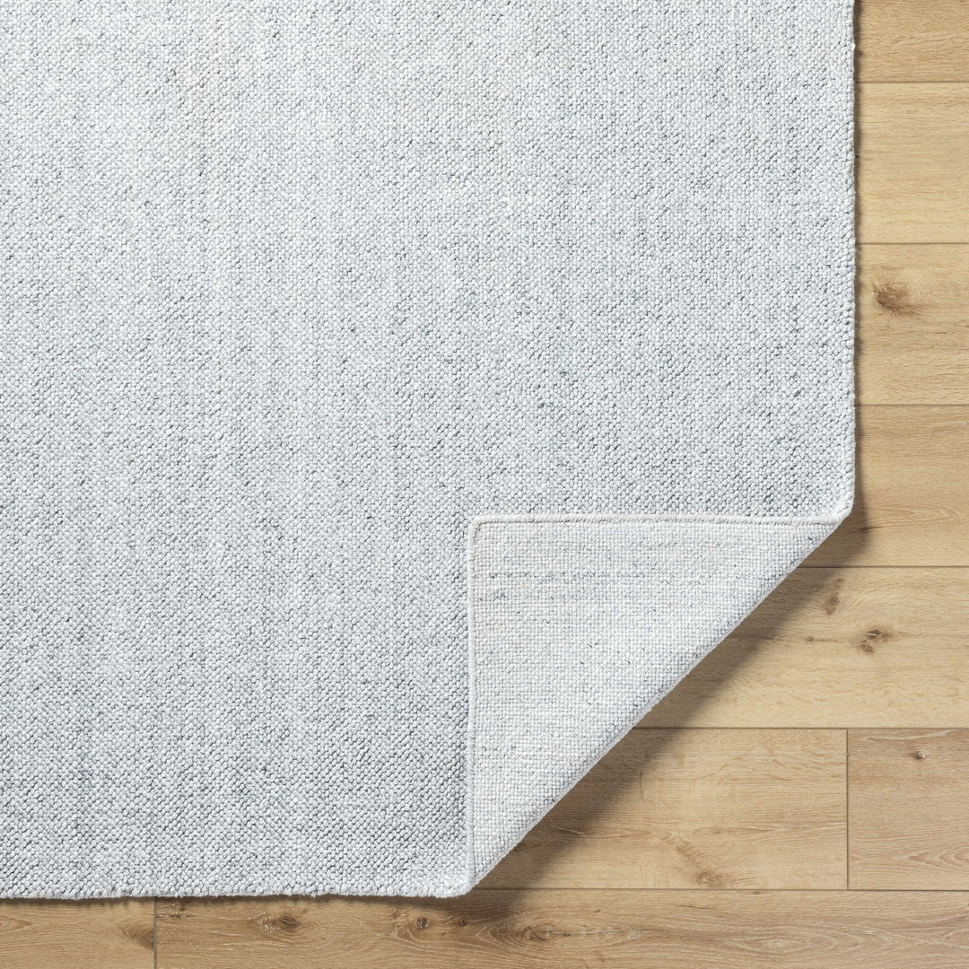 Zareh Silver Modern Solid Design Hand Loom Rug - The Rug Decor