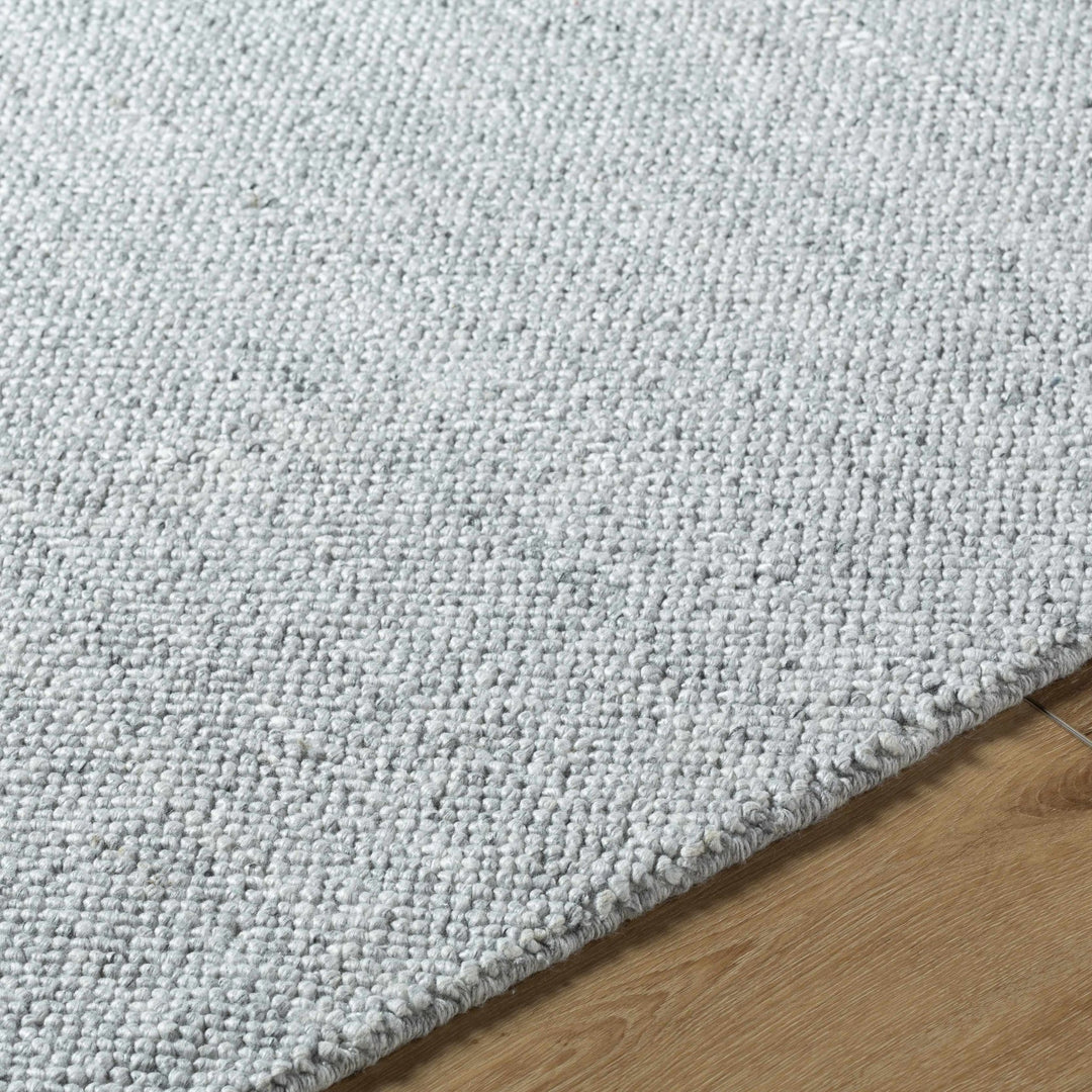 Zareh Silver Modern Solid Design Hand Loom Rug - The Rug Decor