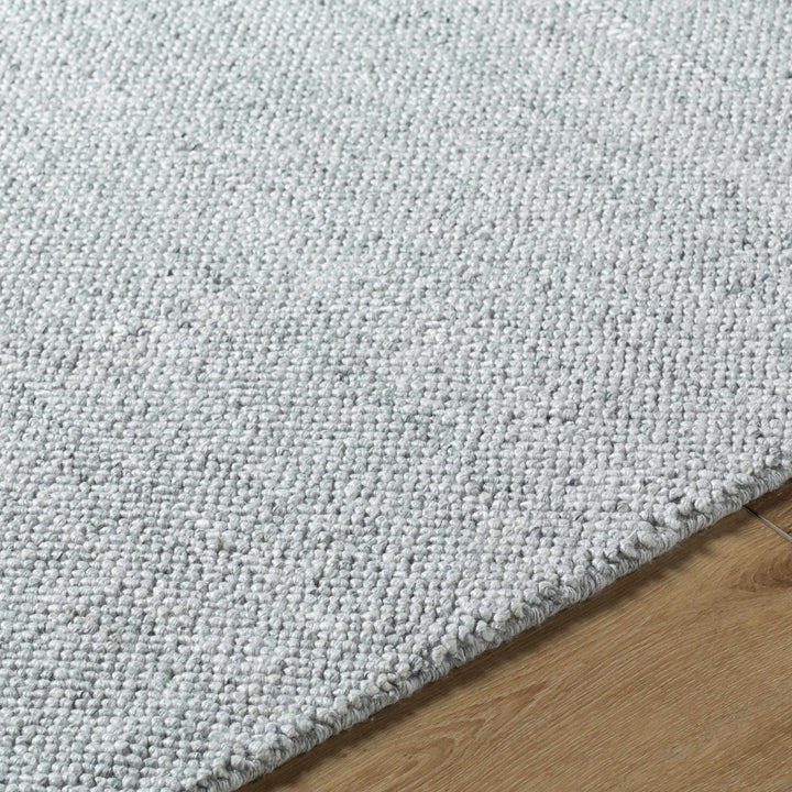 Zareh Silver Modern Solid Design Hand Loom Rug - The Rug Decor