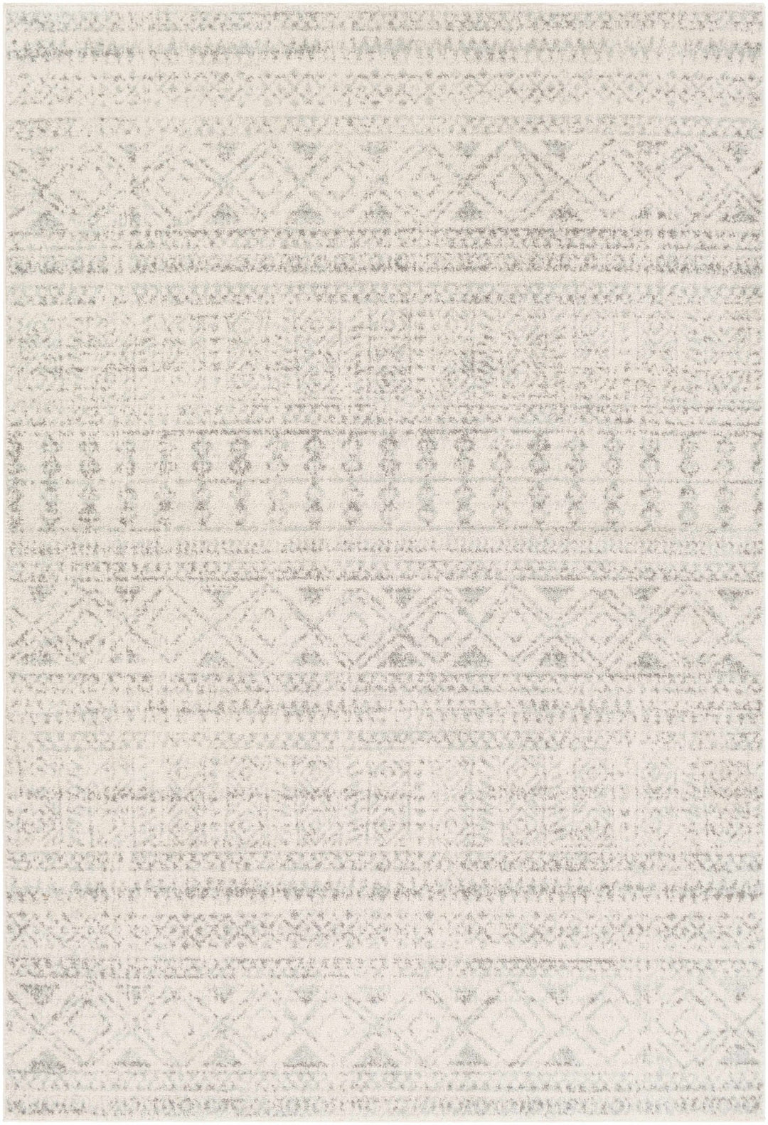 Zarephath Ivory And Gray Modern Style Area Rug - The Rug Decor
