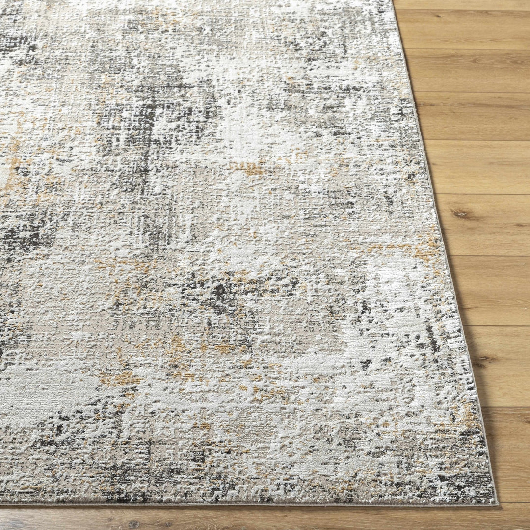 Zasha Modern Abstract Design Charcoal And Beige Area Rug - The Rug Decor