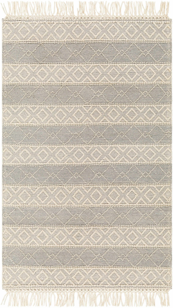 Zaza Contemporary Gray And Beige Wool Rug - The Rug Decor
