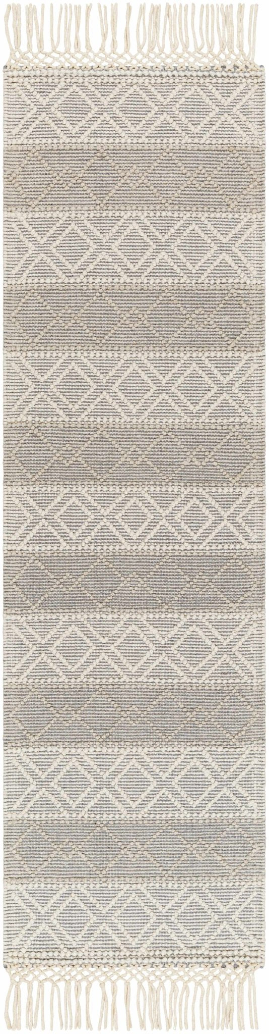 Zaza Contemporary Gray And Beige Wool Rug - The Rug Decor