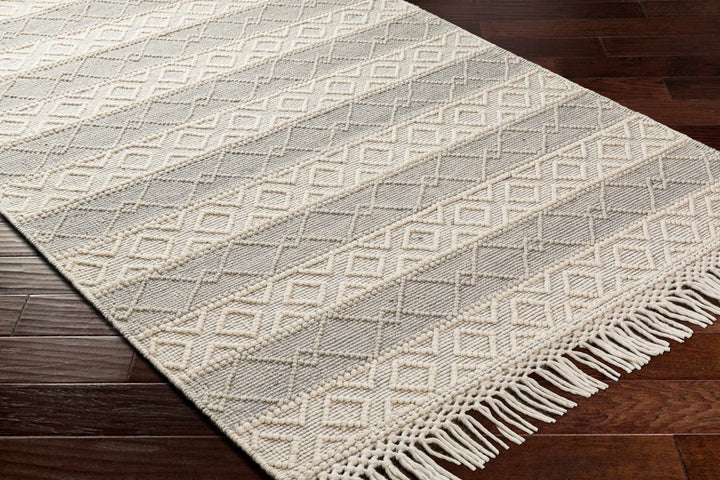 Zaza Contemporary Gray And Beige Wool Rug - The Rug Decor