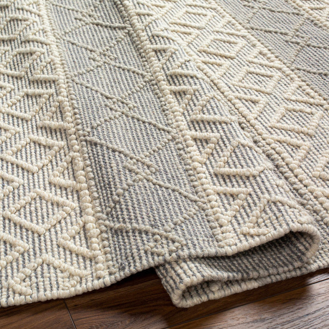 Zaza Contemporary Gray And Beige Wool Rug - The Rug Decor