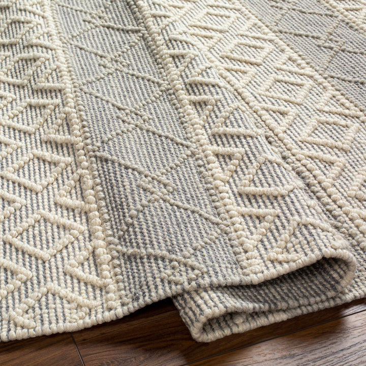 Zaza Contemporary Gray And Beige Wool Rug - The Rug Decor