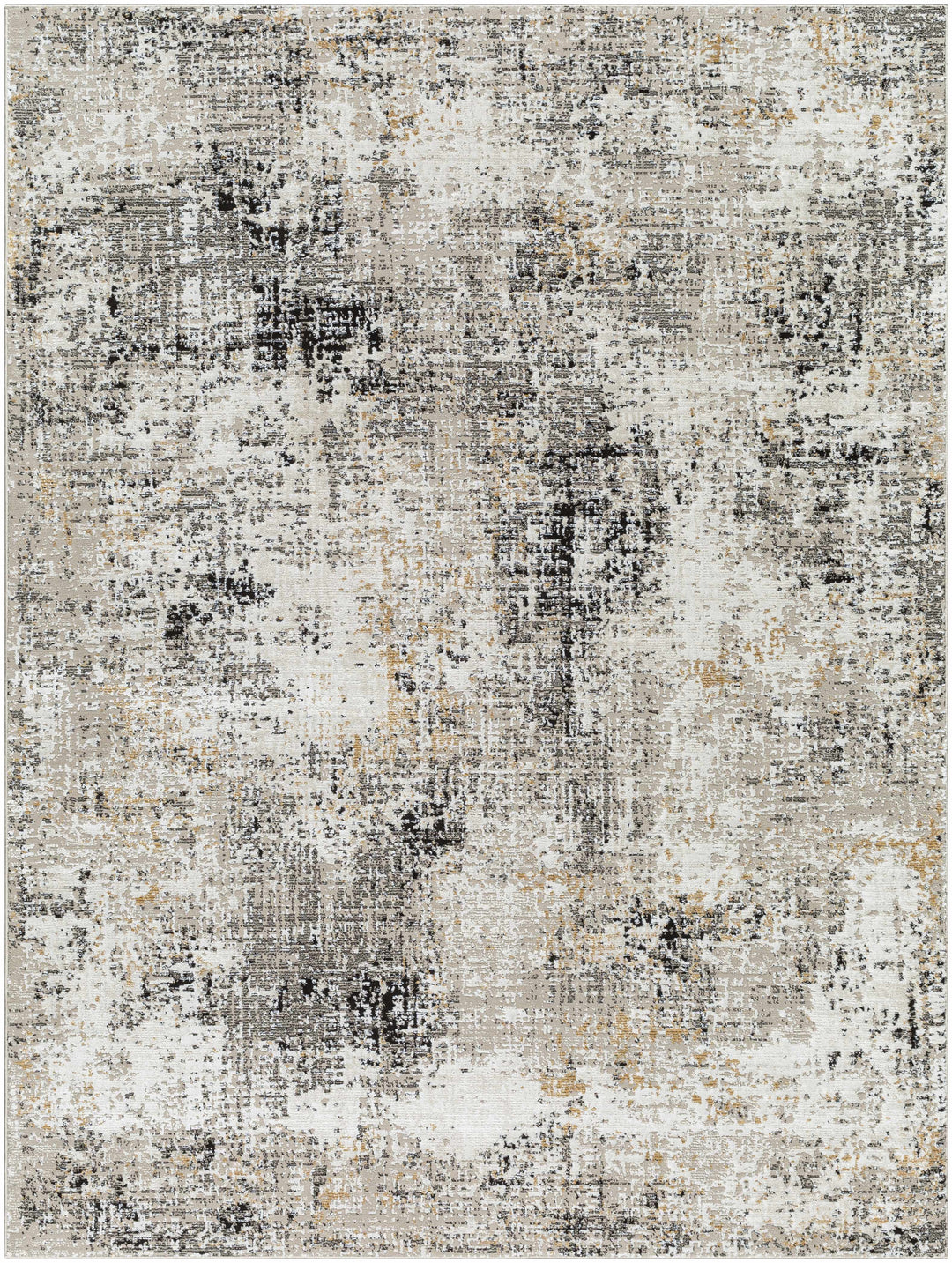 Zasha Modern Abstract Design Charcoal And Beige Area Rug
