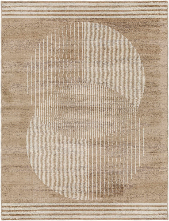 Zeke Contemporary Style Tan Area Rug - The Rug Decor