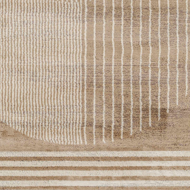 Zeke Contemporary Style Tan Area Rug - The Rug Decor