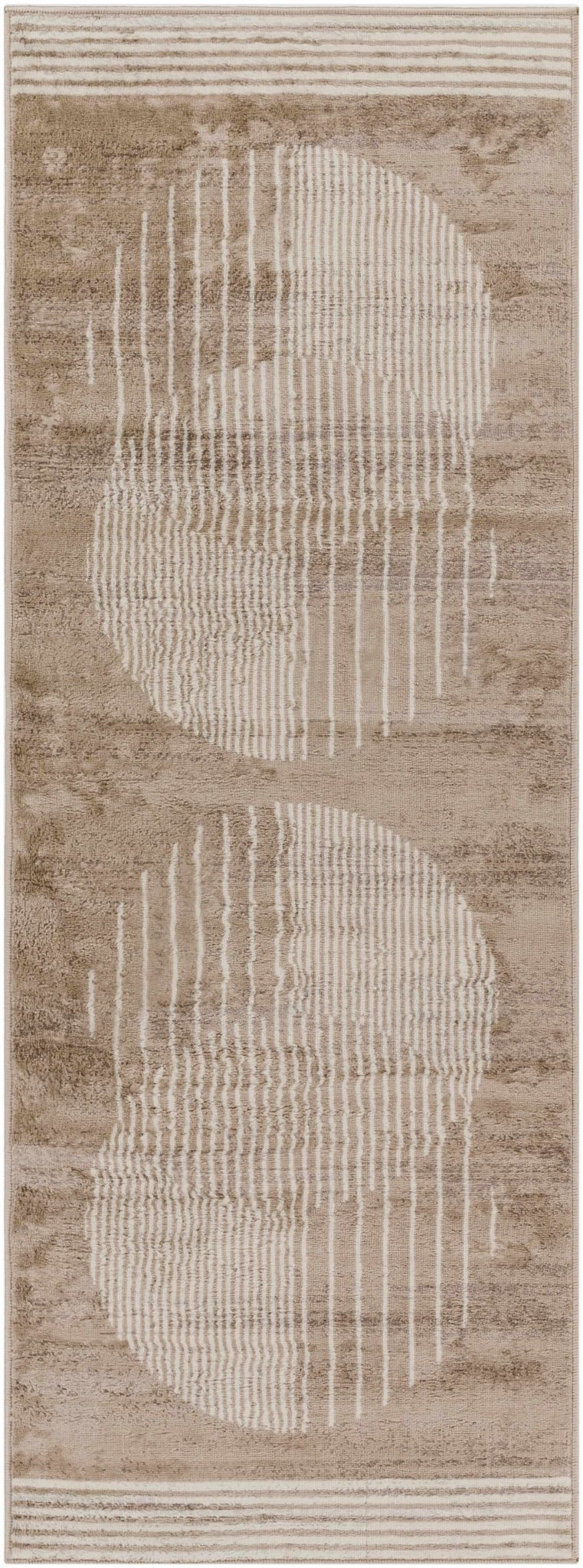 Zeke Contemporary Style Tan Area Rug - The Rug Decor