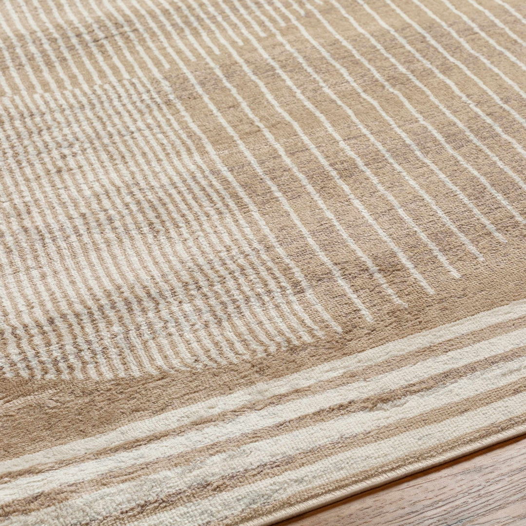 Zeke Contemporary Style Tan Area Rug - The Rug Decor