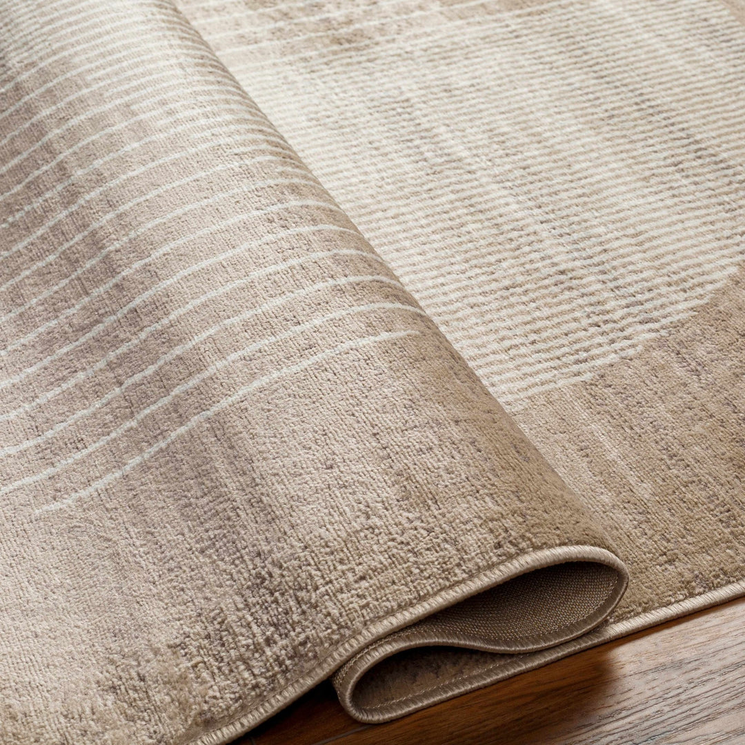 Zeke Contemporary Style Tan Area Rug - The Rug Decor
