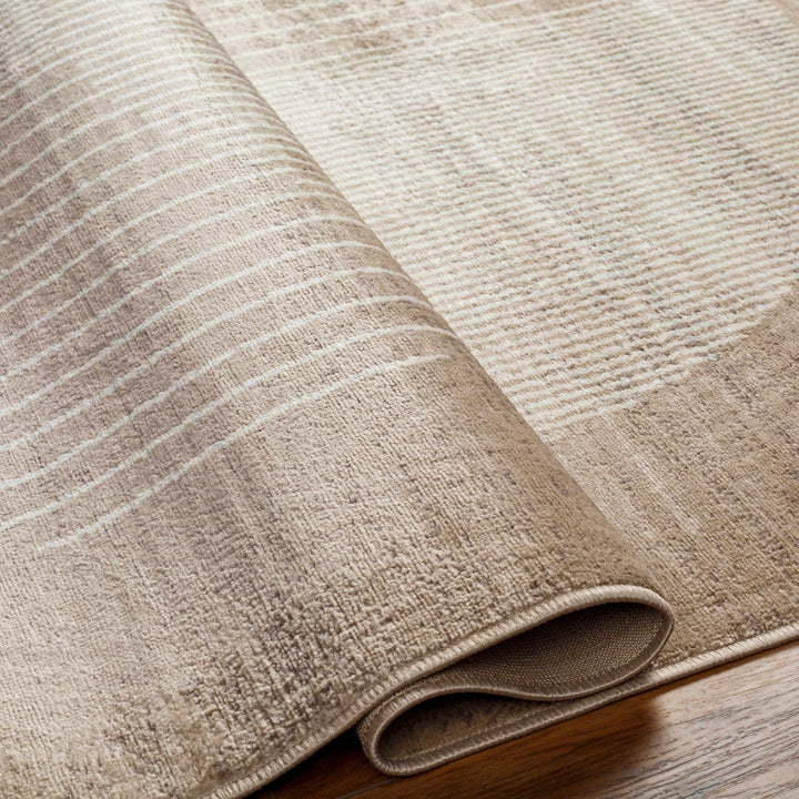 Zeke Contemporary Style Tan Area Rug - The Rug Decor
