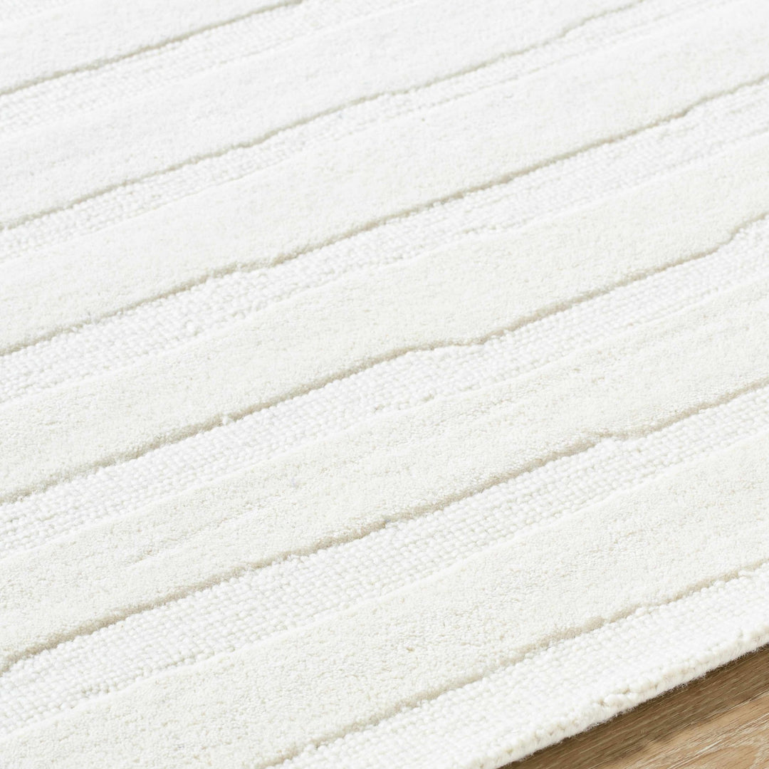 Zerah Ivory Contemporary Hand Tufted Wool Area Rug - The Rug Decor