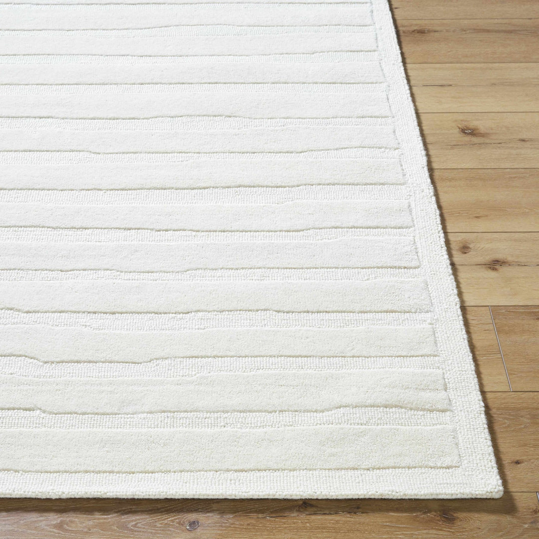 Zerah Ivory Contemporary Hand Tufted Wool Area Rug - The Rug Decor