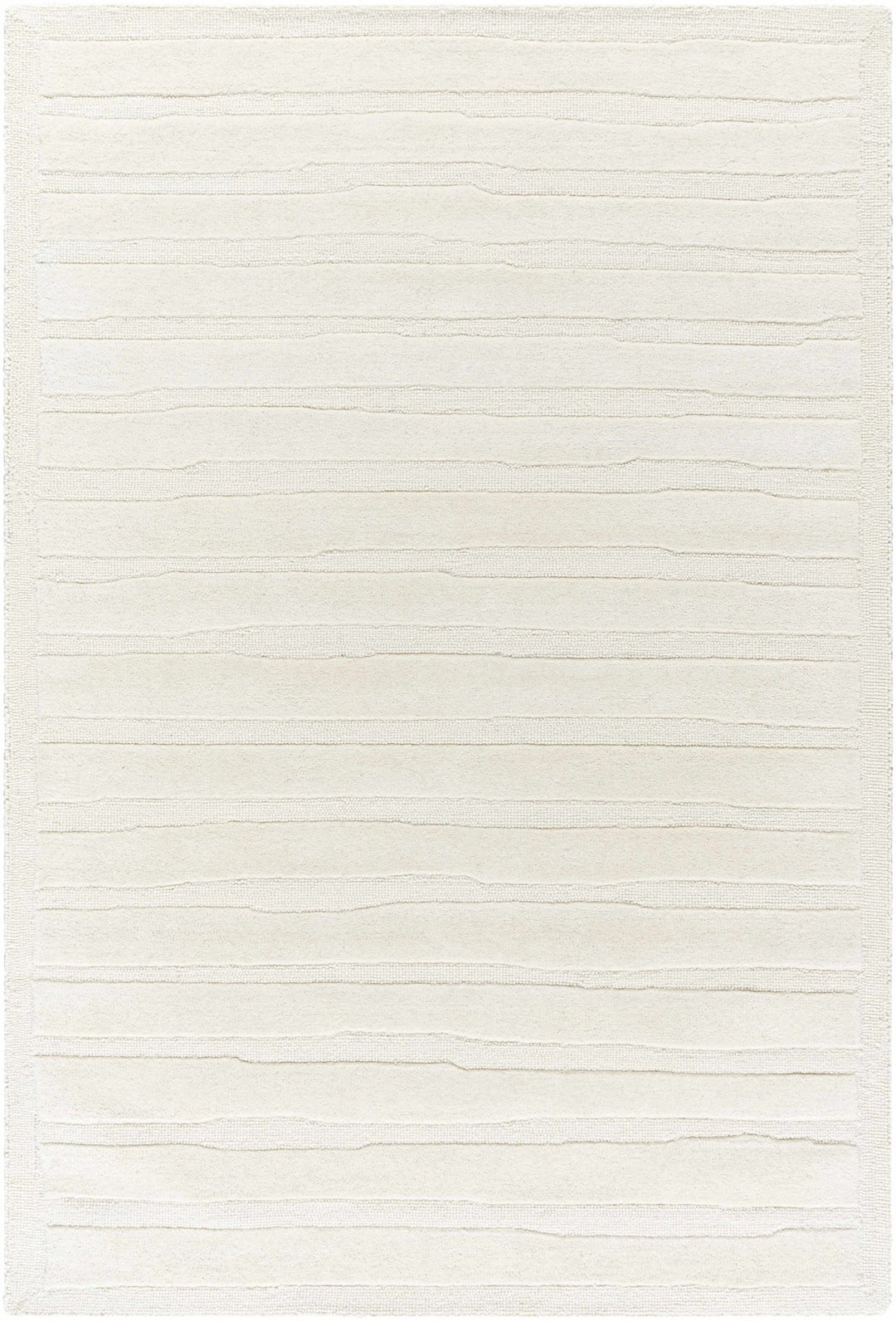 Zerah Ivory Contemporary Hand Tufted Wool Area Rug - The Rug Decor