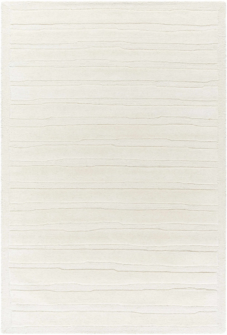 Zerah Ivory Contemporary Hand Tufted Wool Area Rug - The Rug Decor