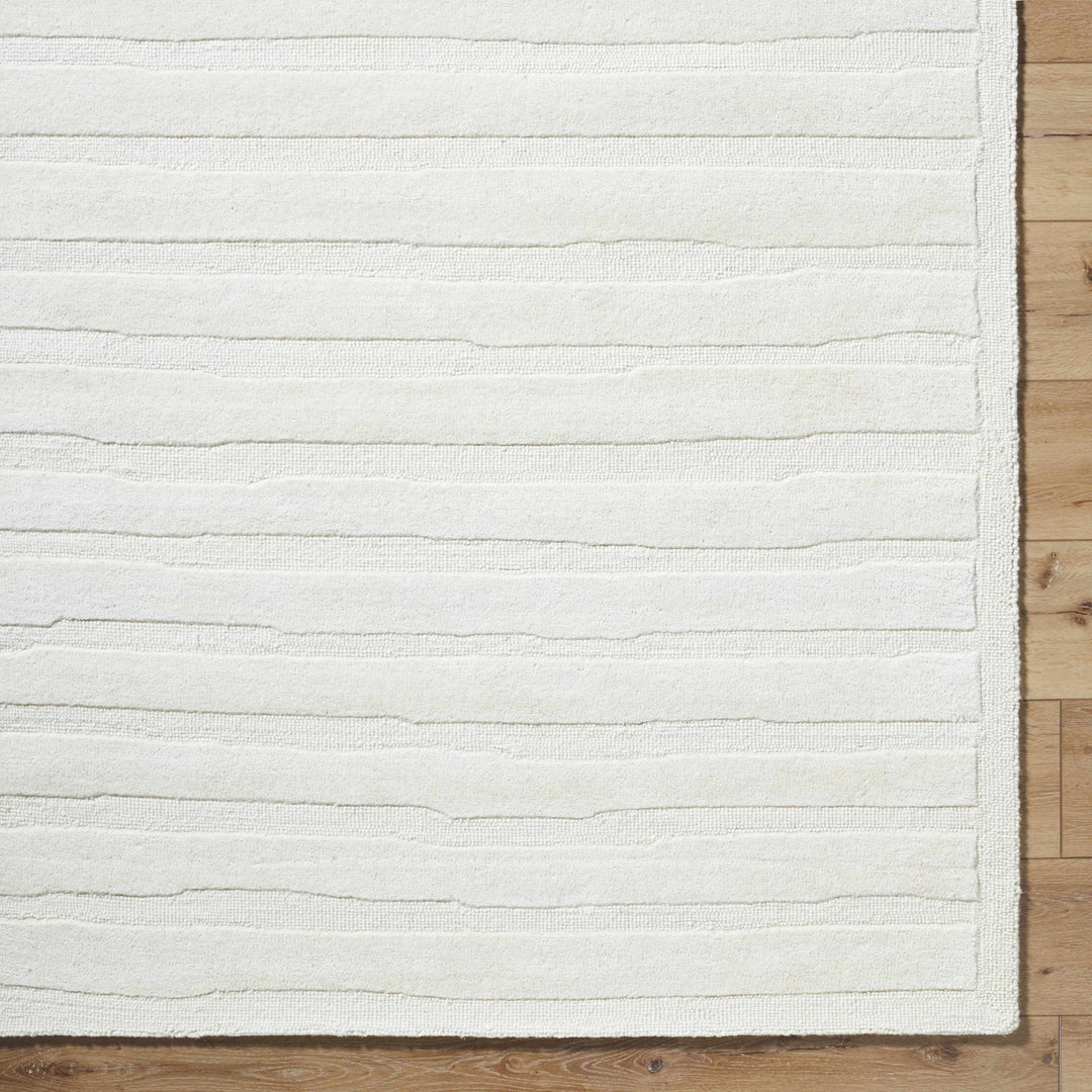 Zerah Ivory Contemporary Hand Tufted Wool Area Rug - The Rug Decor