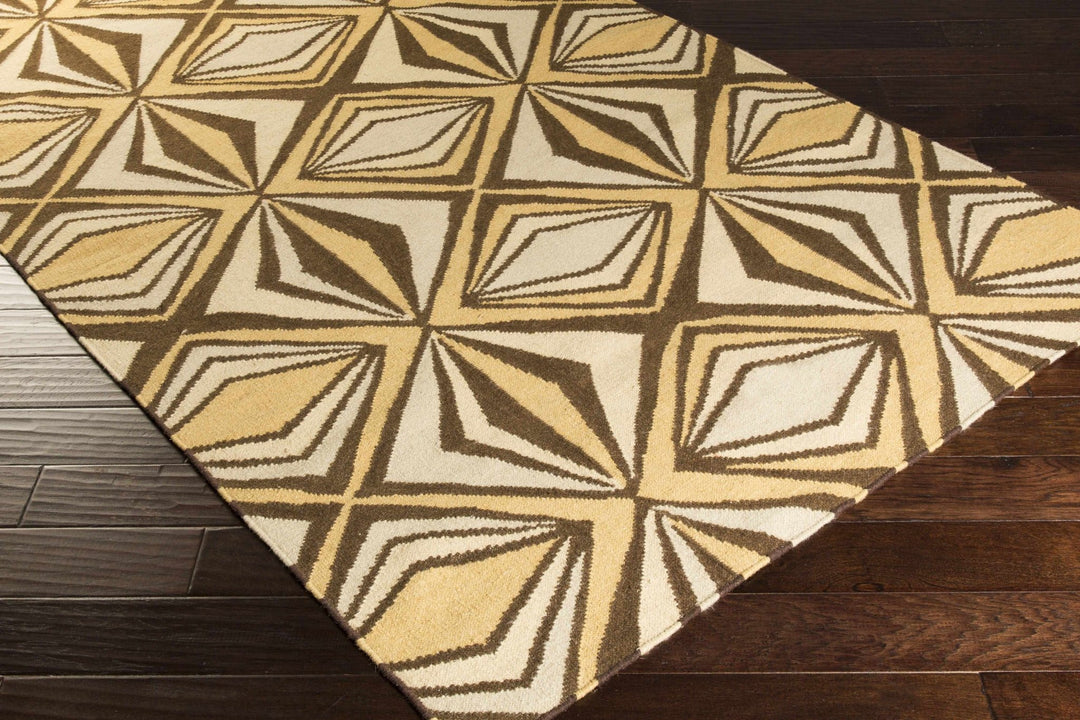 Zieglerville Modern Style Beige And Brown Hand Woven Area Rug - The Rug Decor