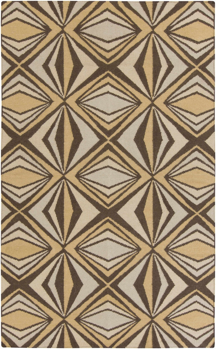 Zieglerville Modern Style Beige And Brown Hand Woven Area Rug - The Rug Decor