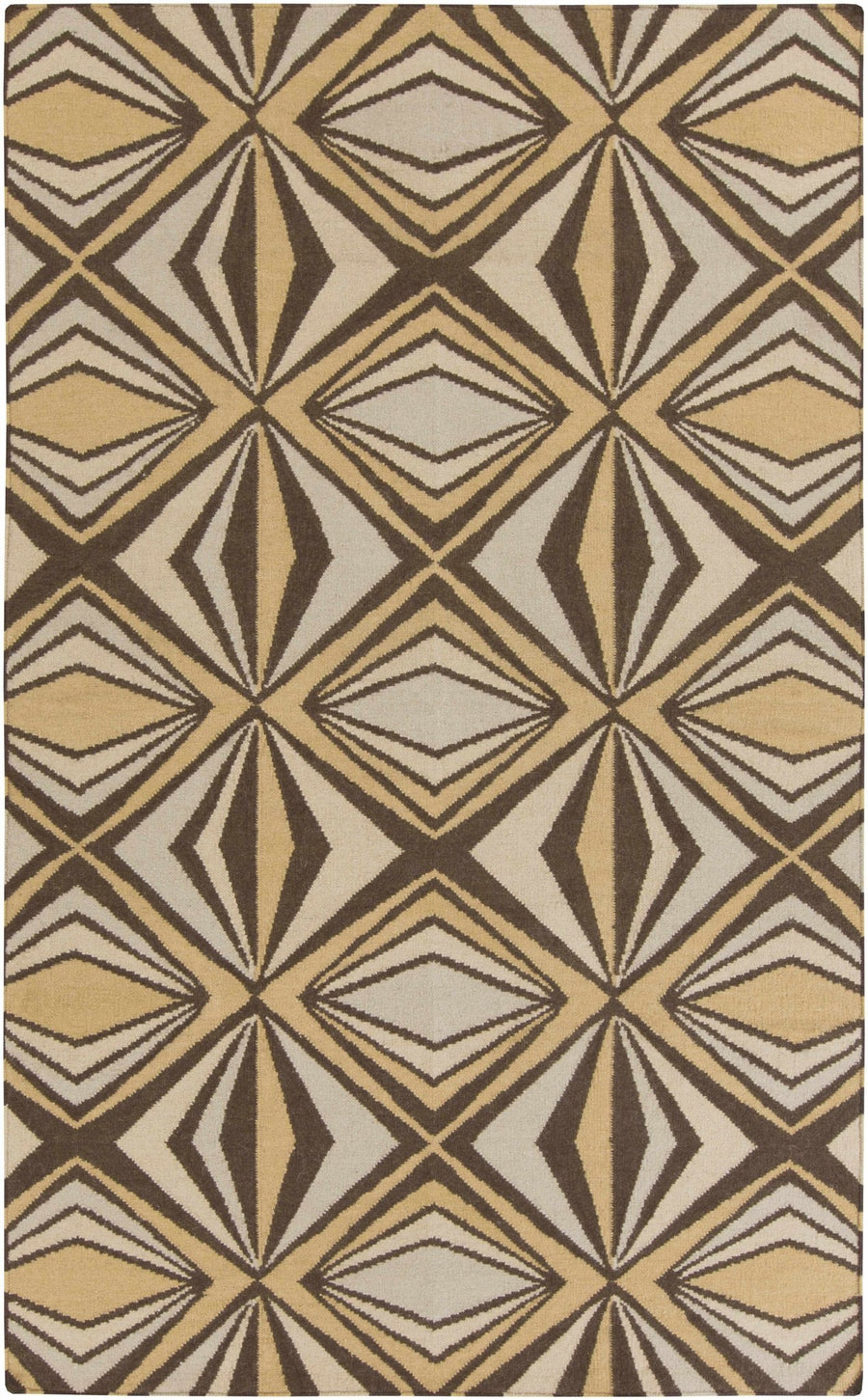 Zieglerville Modern Style Beige And Brown Hand Woven Area Rug - The Rug Decor