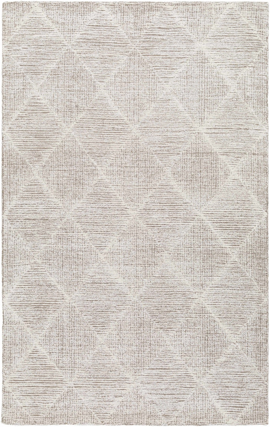 Zonta Modern Geometric Design Ivory Hand Tufted Wool Area Rug - The Rug Decor