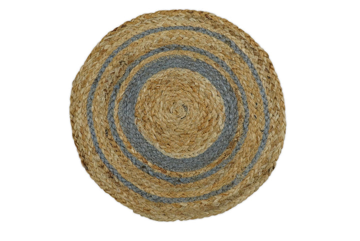 100% ALL NATURAL FIBER HAND BRAIDED BOHO ROUND JUTE RUG | JR25R - The Rug Decor