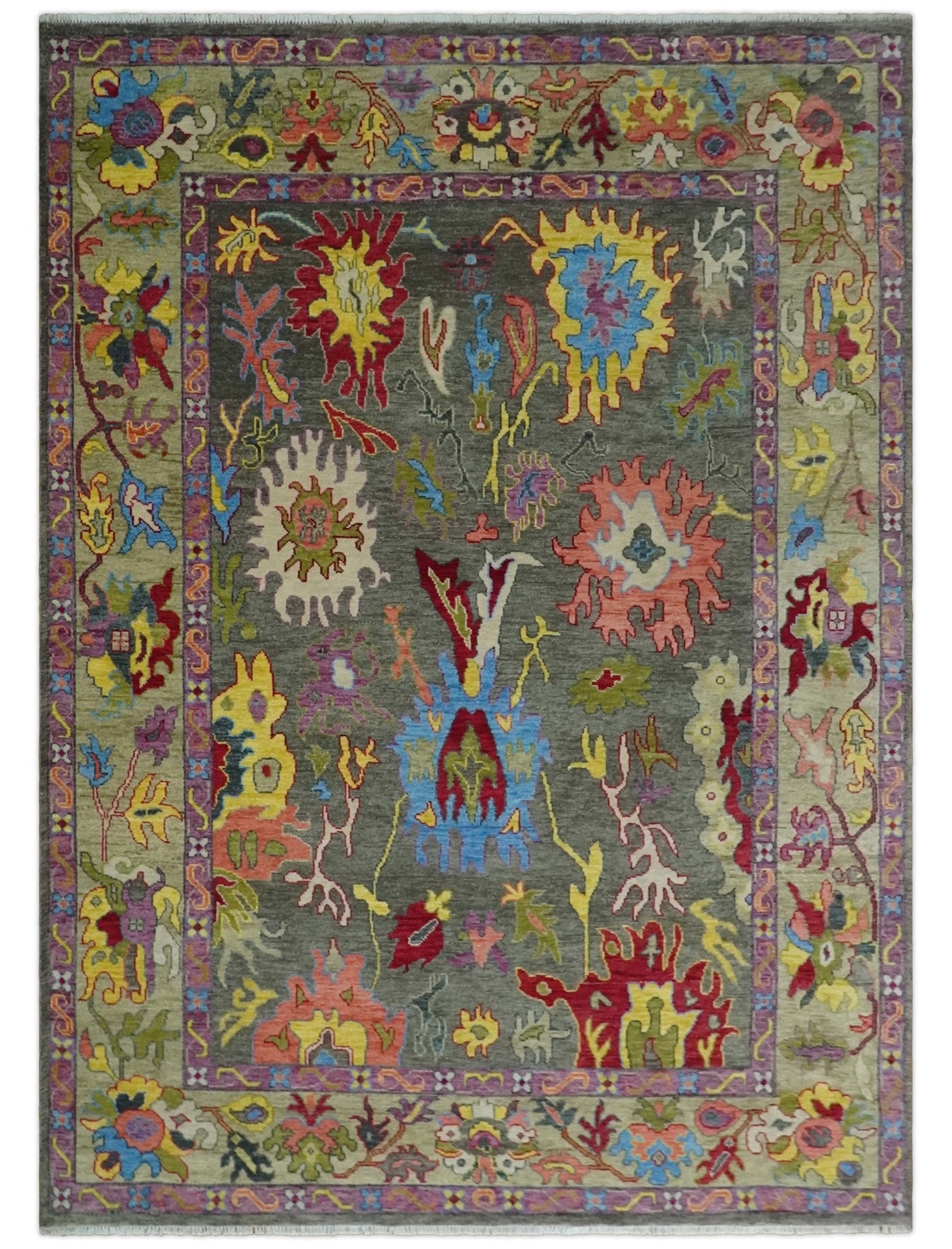 acohug＊ Oushak rug メダリオン　トルコラグ　86×58 Amazon.com: Fame Rugs Modern Oushak Rug 2'5x5, Vintage