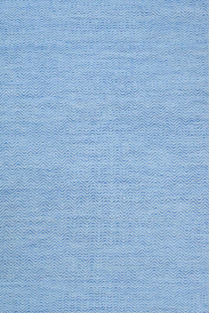 2x3, 5x8, 8x10 Dhurrie Rug, Blue Chevron Rug - The Rug Decor