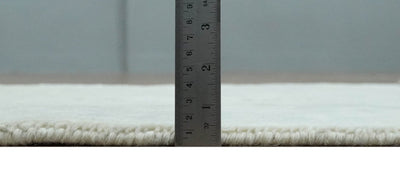 2x3 Hand Knotted Silver, Ivory and Gray Heriz Serapi Wool Area Rug - The Rug Decor
