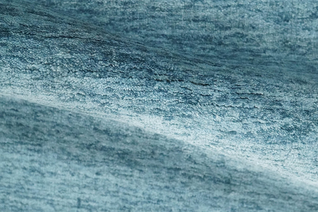 2x3 Hand Woven Solid Blue Rug, No Shedding | N8523 - The Rug Decor