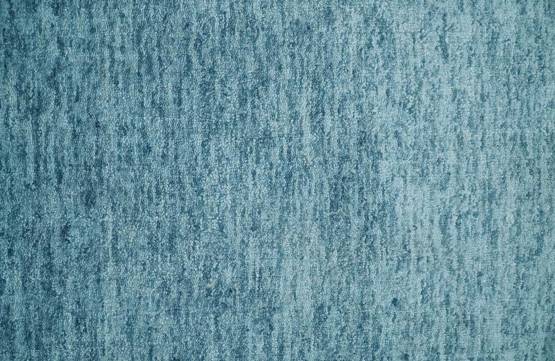 2x3 Hand Woven Solid Blue Rug, No Shedding | N8523 - The Rug Decor