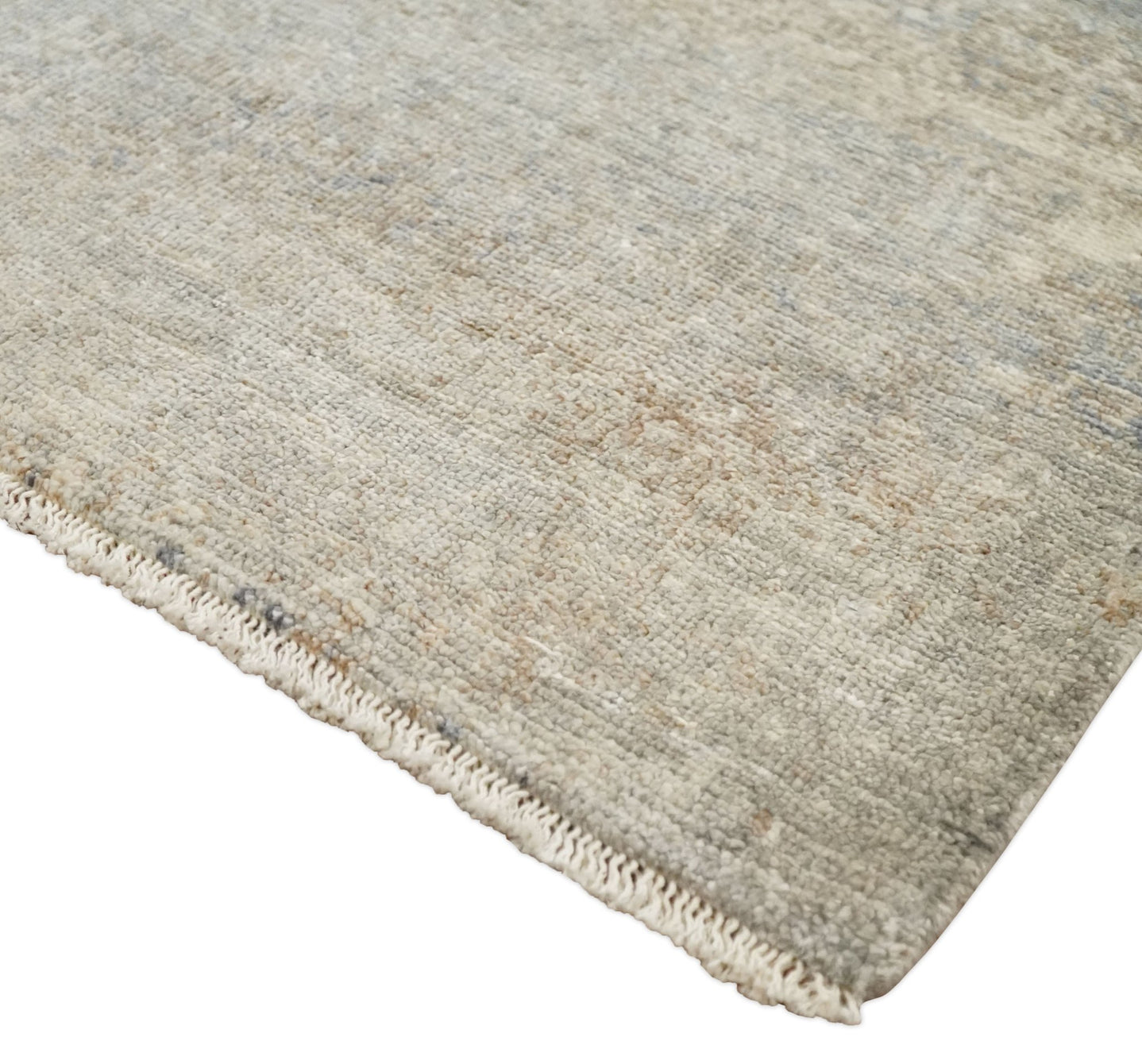 2x4 Hand Knotted Ivory and Beige Modern rug made with Art Silk| N8624 - The Rug Decor