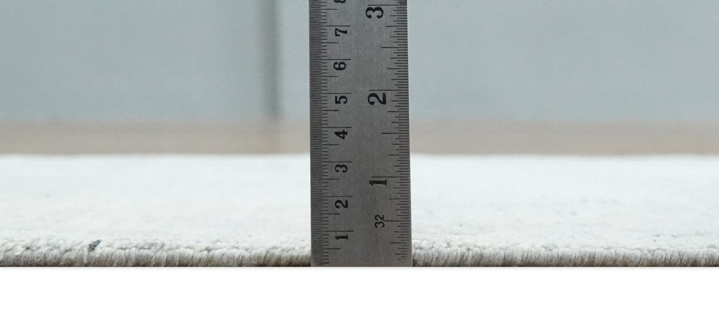 2x4 Modern Abstract Beige, Blue and Charcoal Bamboo Silk Rug| N6724 - The Rug Decor