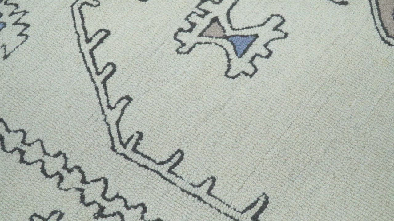 5x8, 6x9, 8x10 and 9x12 Ivory and Peach Persian Style Antique Oriental Tribal Hand Tufted Wool Area Rug |  TRI3