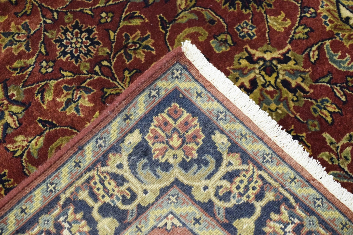 3x12 Fine Runner Hand Knotted Area Rug | Mashad Design Made with Fine New Zealand Wool - The Rug Decor