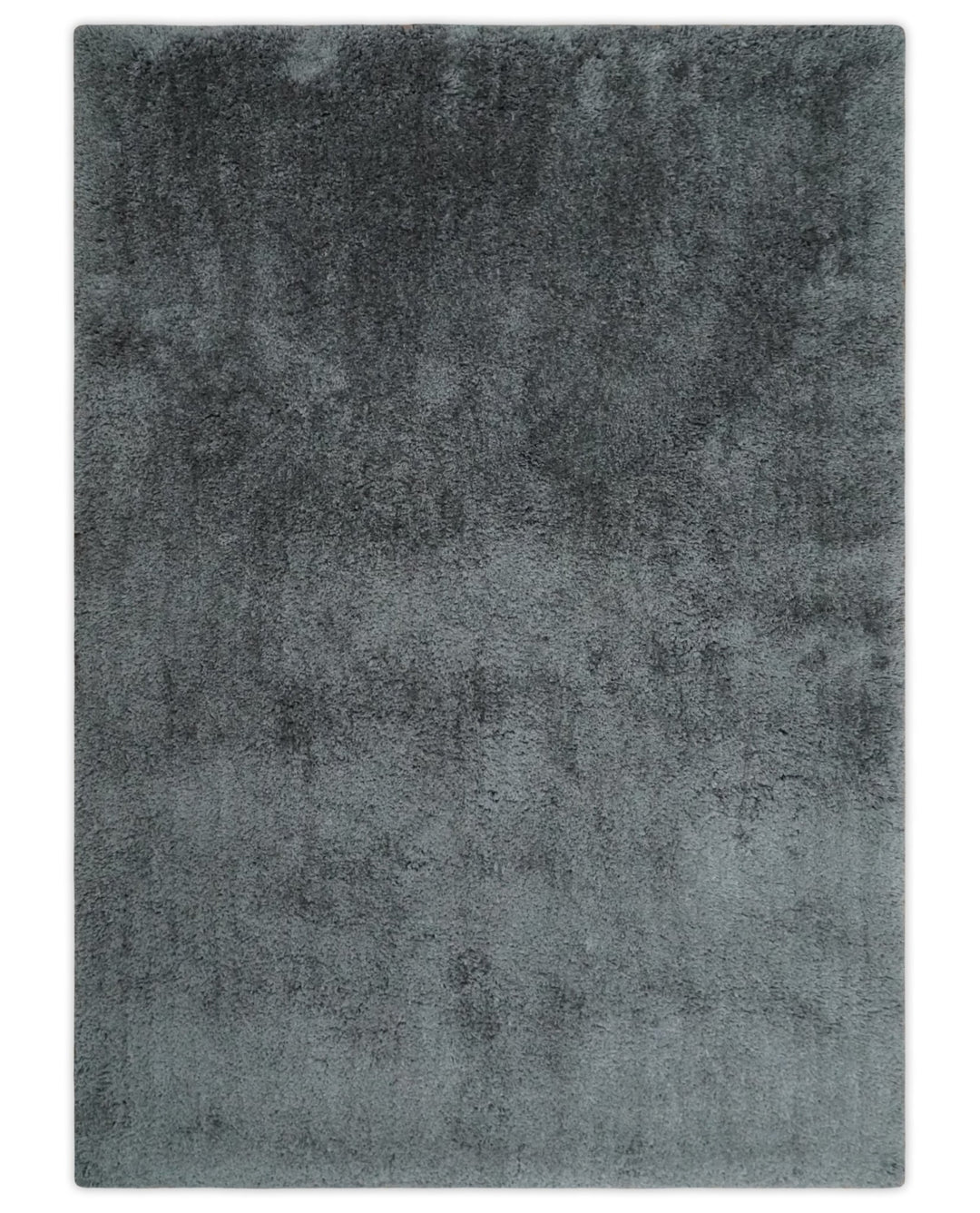 3x5, 4x6 and 5x7 Hand Woven Shag Charcoal Art Silk Soft Viscose Area Rug - The Rug Decor