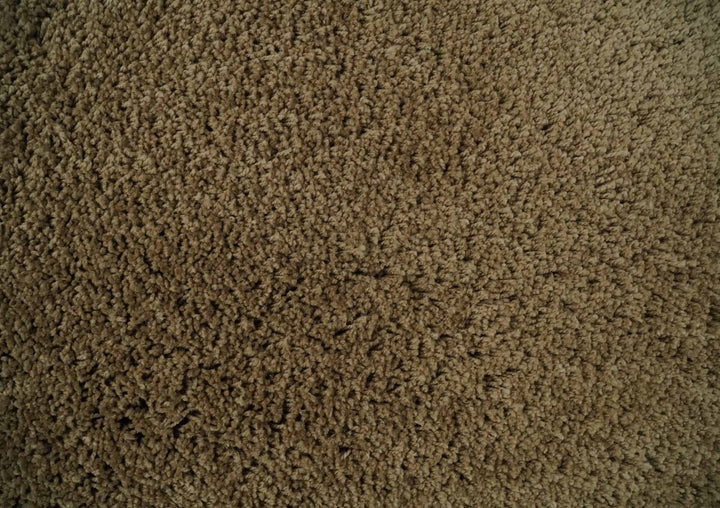 3x5, 4X6 and 5x7 Hand Woven Shag Olive Art Silk Soft Viscose Area Rug - The Rug Decor