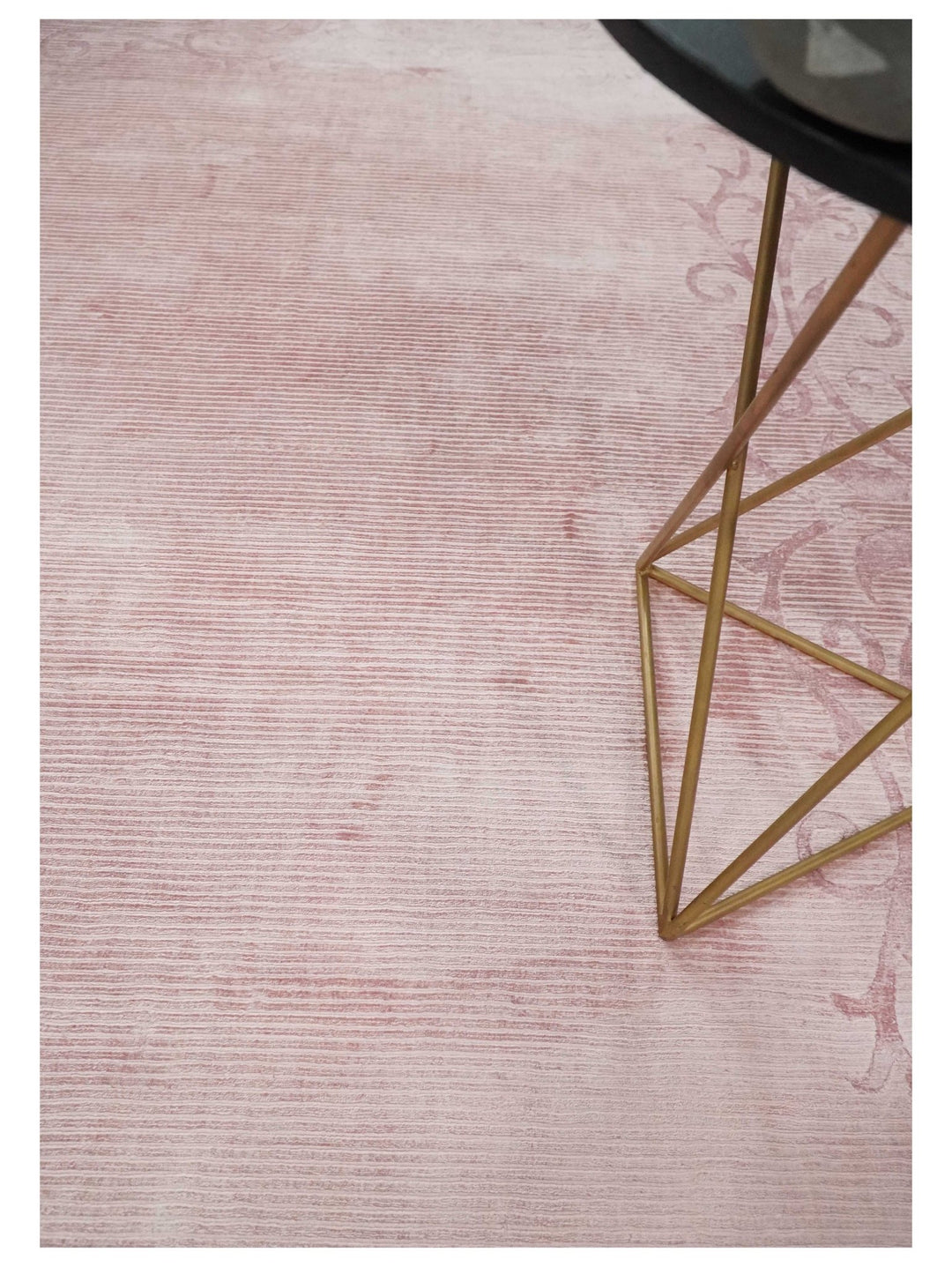4x6 and 6x9 Hand Woven and Carved Pink Floral Art Silk Rug | KNT2 - The Rug Decor