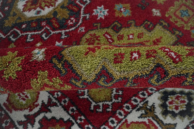4x6 Hand Knotted traditional Kazak Red and Ivory Traditional Antique Tribal Armenian Rug | KZA8 - The Rug Decor