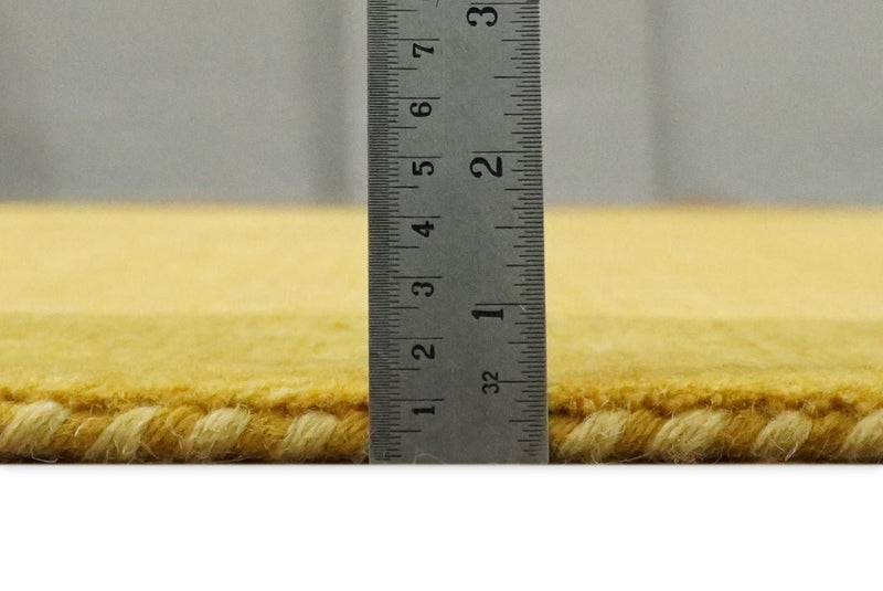 4x6 Small Gold Natural Farmhouse Wool Hand Woven Southwestern Gabbeh Rug| LOR17 - The Rug Decor
