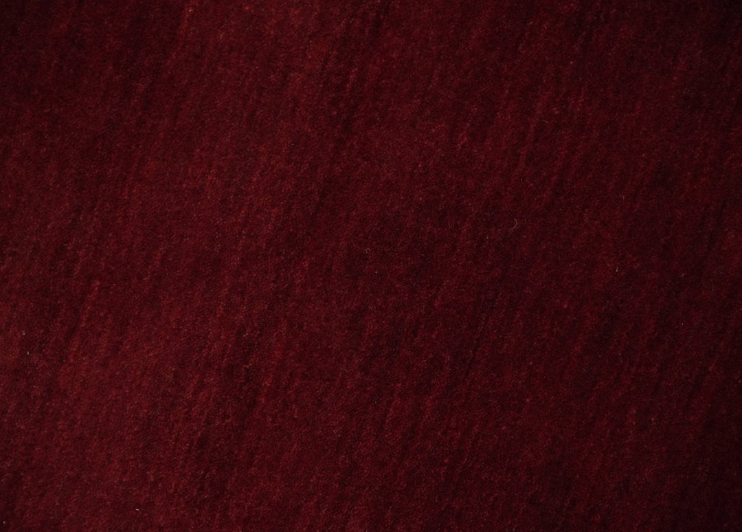 4x6 Solid Red Wool Hand Woven Southwestern Gabbeh Rug | LOR25 - The Rug Decor