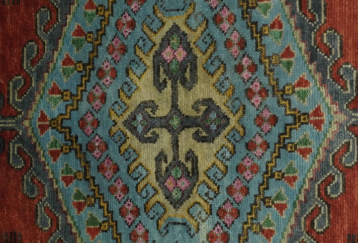 5x8, 6x9, 8x10, 9x12, 10x14 and 12x15 Hand Knotted Red, Blue and Olive Traditional Antique Persian Wool Area Rug | TRDCP914810 - The Rug Decor
